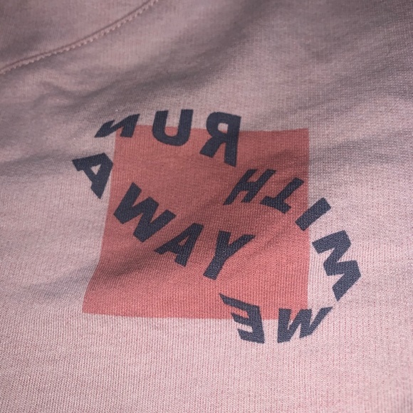 Ninth Hall Runaway With Me Beige Light Pink Baseball Tee - Picture 3 of 9